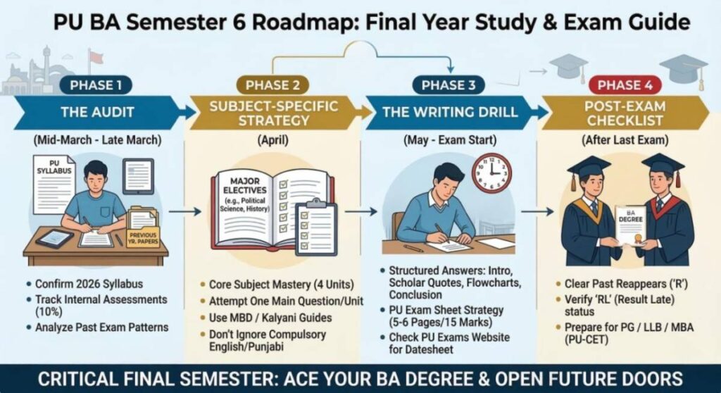 PU BA Semester 6 Roadmap